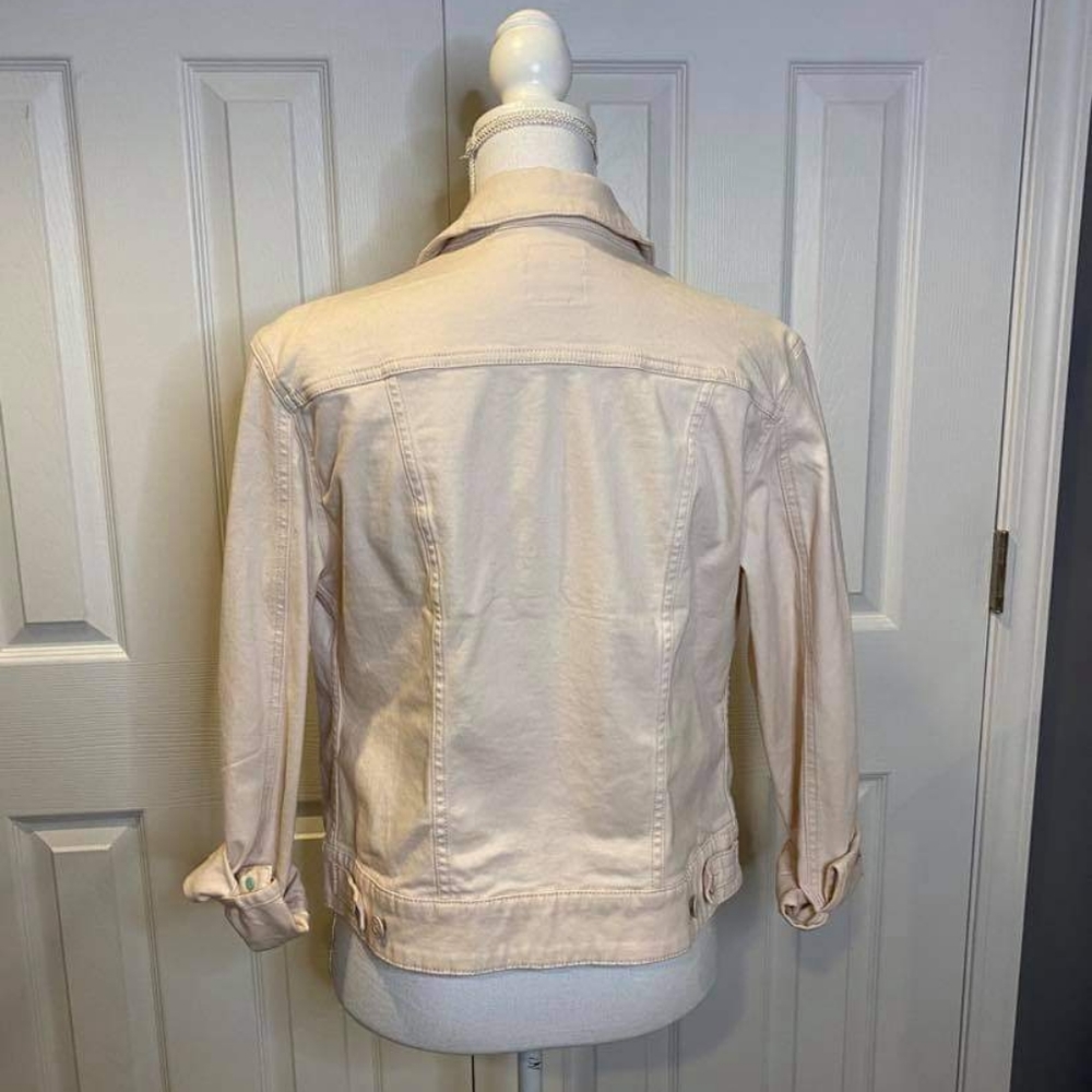 Lularoe Light Pink Rose Harvey Jacket Jean Jacket - Picture 4 of 5